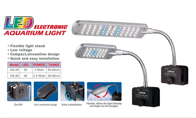 ˮLEDе28/48 LED Aquarium Clip Light